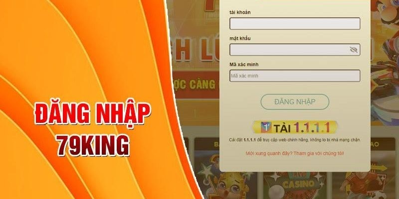 Quy trình 3 bước đăng nhập 79KING đơn giản